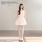 法式 BBBLUE 世家小姐 立裁气质收腰连衣裙赫本风蝴蝶结背心伞裙女