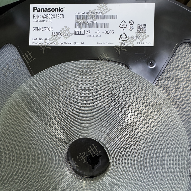 AXE520127D 0.4mm间距20pin板对板母座连接器 全新原装现货