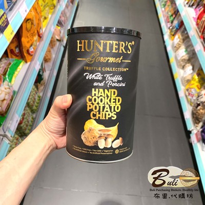 杜拜Hunters Gourmet白松露牛肝菌味筒装 黑松露味袋装手工制薯片