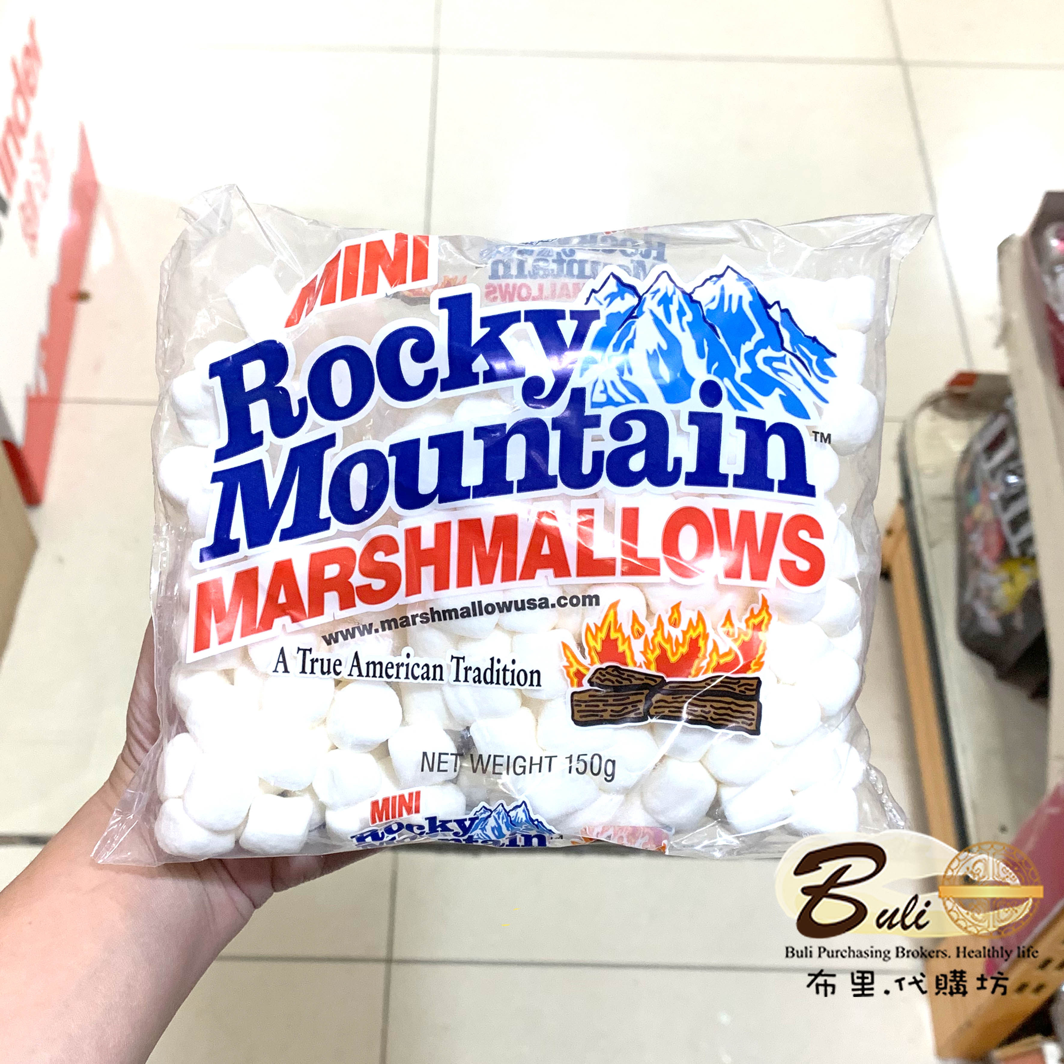 美国Rocky Mountain洛基山迷你棉花糖热可可烘培烧烤150g 原味