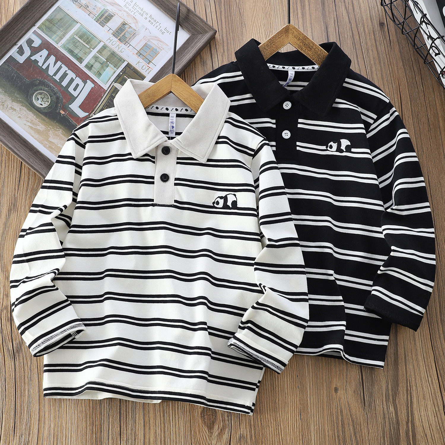 渺儿妈童品 男童春秋款长袖T恤儿童新款条纹刺绣中大童时髦POLO衫,童装/婴儿装/亲子装,T恤,淘宝优惠券,粉丝福利购,淘宝优惠卷