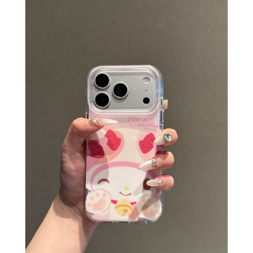 韩系猫爪美乐蒂苹果全包防摔软壳