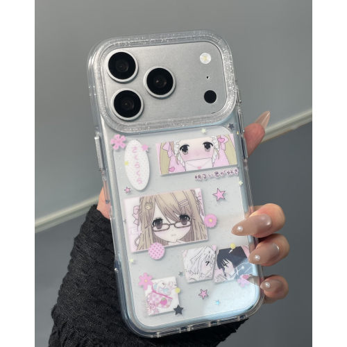 ins风透明少女全包防摔手机软壳