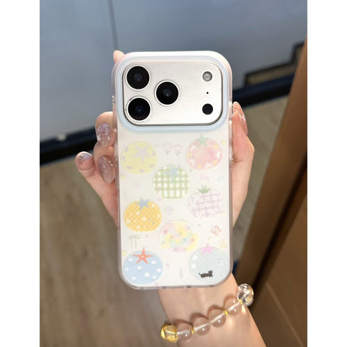 ins涂鸦西红柿iPhone全包防摔壳