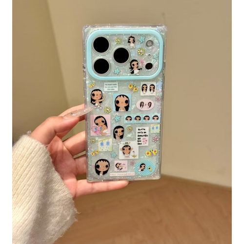 韩系小玉拼贴贝壳纹全包防摔软壳