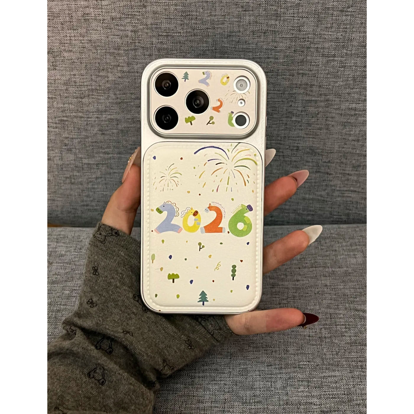 韩风高级感ins银框仿皮白烟花2026适用iPhone15苹果16手机壳17promax全包iPhone13防摔保护套16promax个性潮,3C数码配件,手机保护套/壳,淘宝优惠券,粉丝福利购,淘宝优惠卷