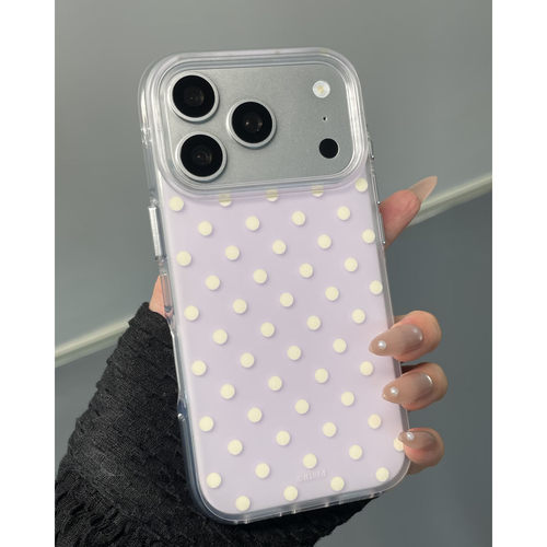韩系ins波点iPhone全包防摔软壳