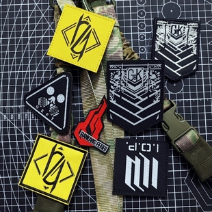 少女前线切割反光魔术贴士气章动漫臂章404小队格里芬徽章DIY包贴