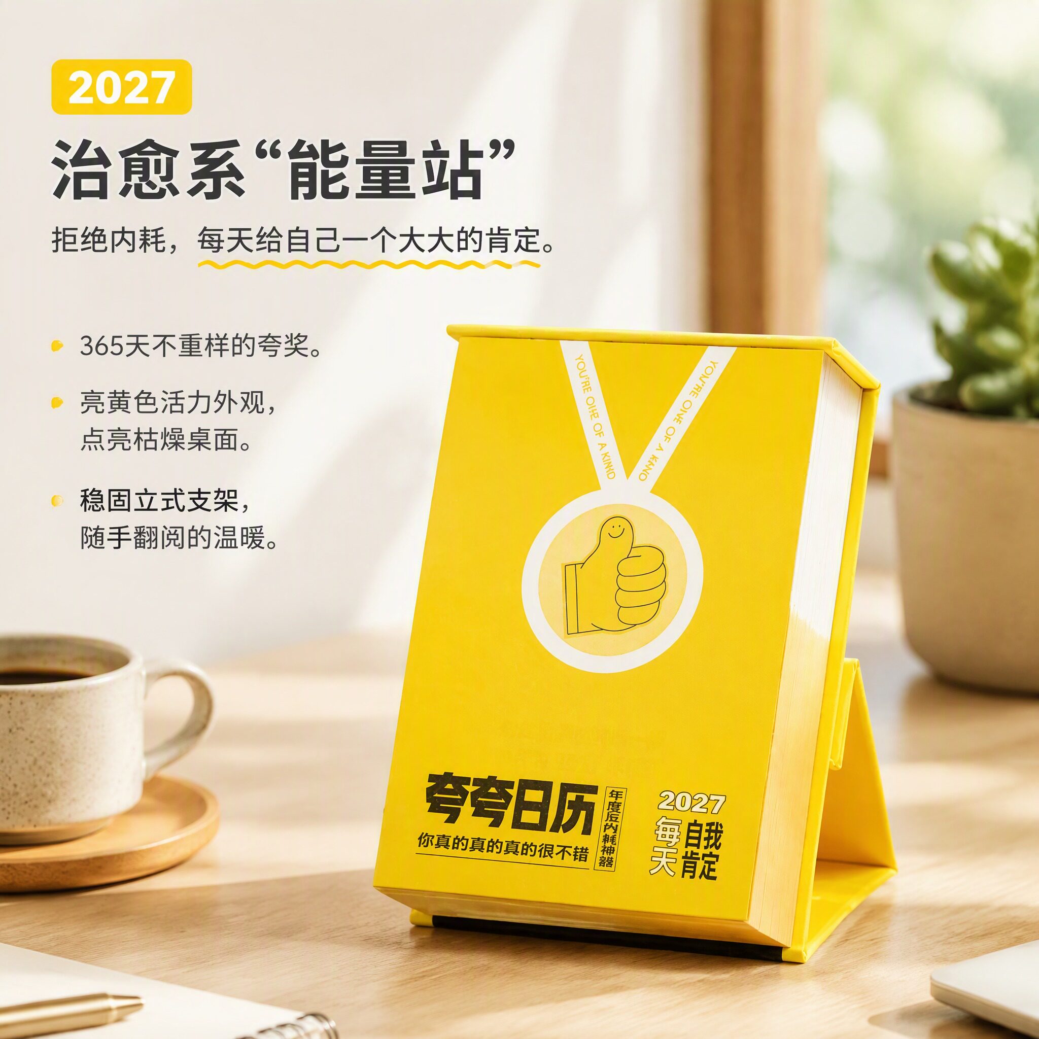 2027年夸夸日历女生生日礼物治愈