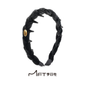 兰壹壹都市漫步发箍丝绒秋冬新款 洗脸外出高颅顶头箍新年圣诞发饰