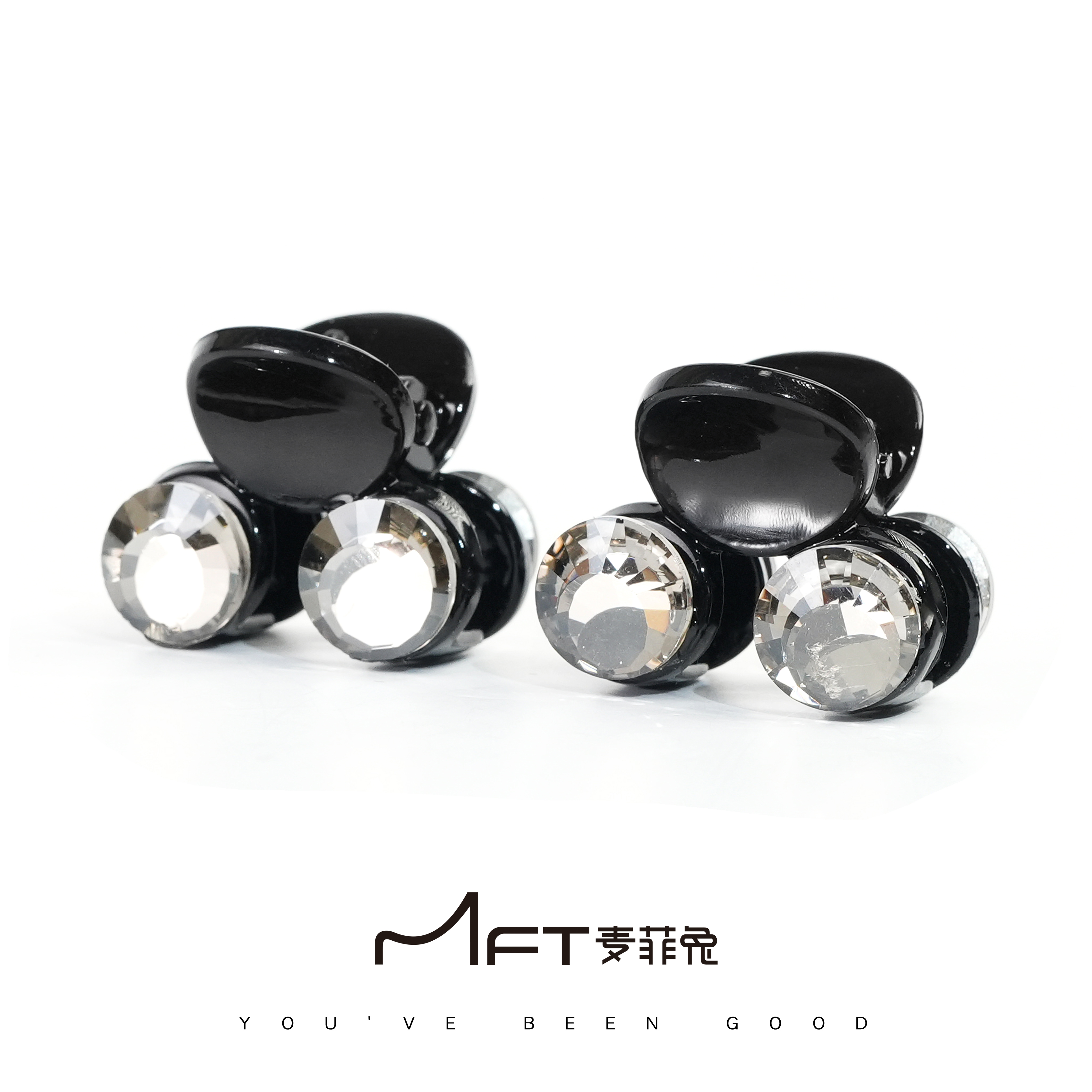 兰壹壹云露小抓夹轻奢闪亮水钻刘海小抓夹新款半扎高级感百搭发饰