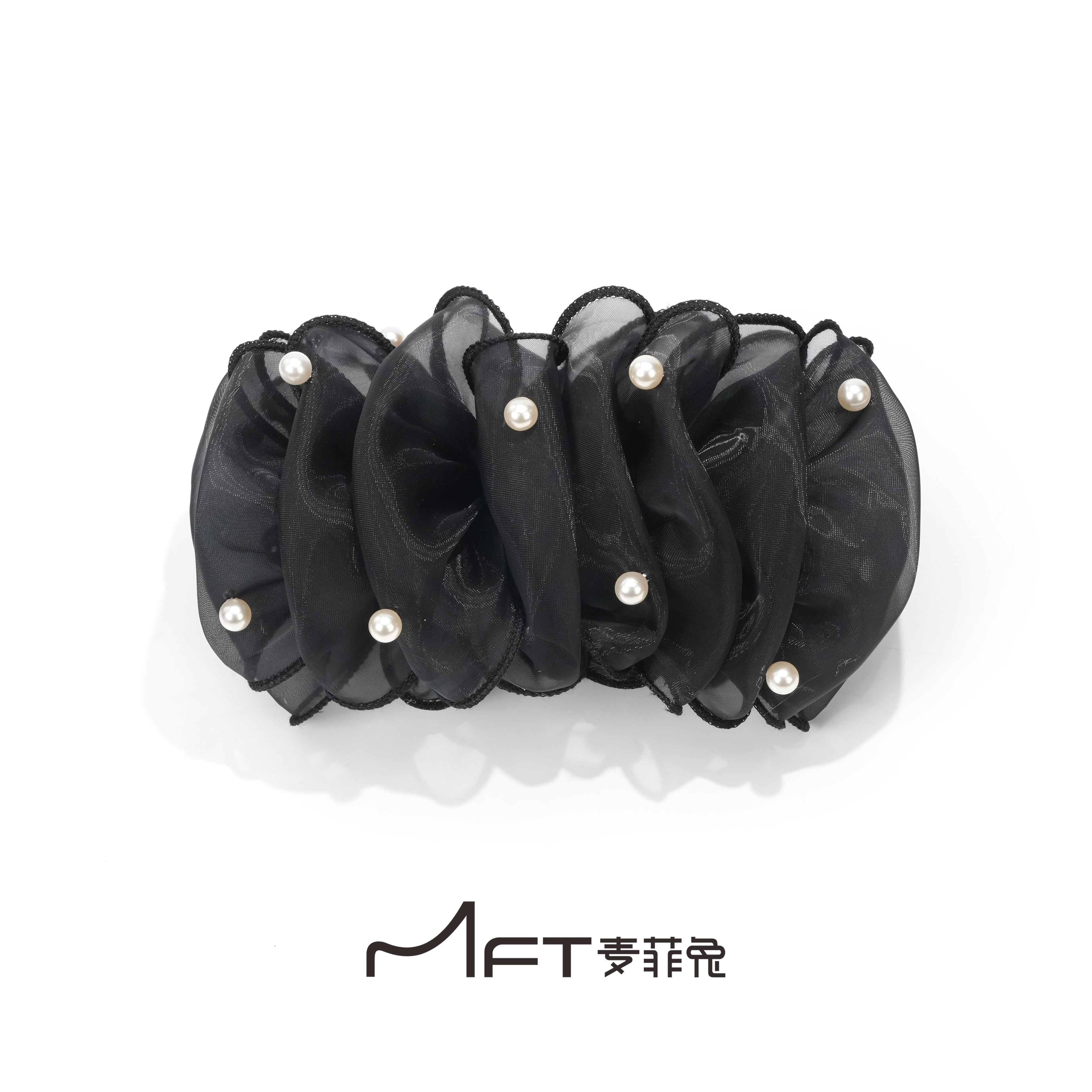 兰壹壹泡沫之夏香蕉夹蓬松云朵泡泡显发量懒人发夹扎发高马尾发饰