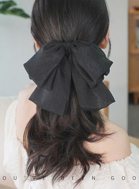 兰壹壹韶华抓夹波光粼粼的大蝴蝶结小抓夹蓬松增高颅顶发饰