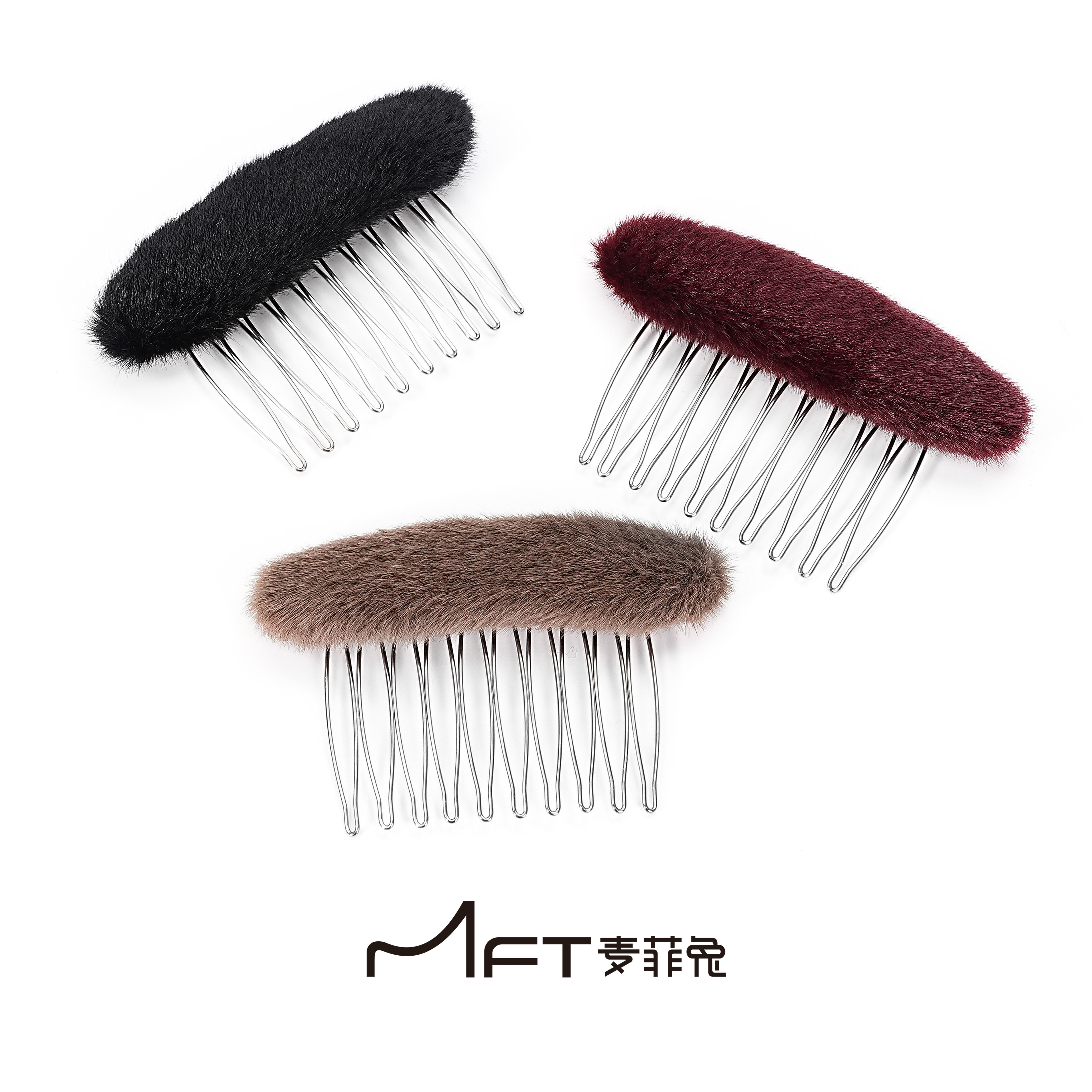 雾绒发梳韩版秋冬毛绒可爱时尚边夹碎发整理倒插梳公主头发卡发饰,饰品/流行首饰/时尚饰品新,发饰,淘宝优惠券,粉丝福利购,淘宝优惠卷