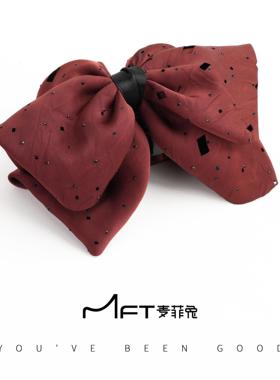 兰壹壹语嫣抓夹红色新年圣诞马尾抓夹高级感发饰发夹头饰女