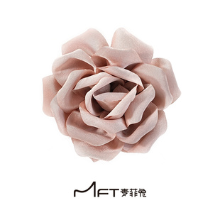 春日玫瑰丸子夹森系干枯玫瑰花朵丸子头抓夹出游氛围发夹发饰头饰