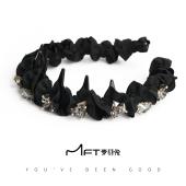 兰壹壹艾拉公主发箍花环头箍木耳边缠绕高颅顶波浪新款 发饰显发量