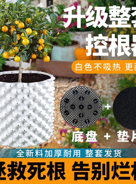 控根器植树专用白色加厚底盘控根种花种植围板花盆高培围网种菜