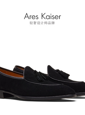 H52411春季便士流苏休闲乐福鞋男士皮鞋真皮大底琴底