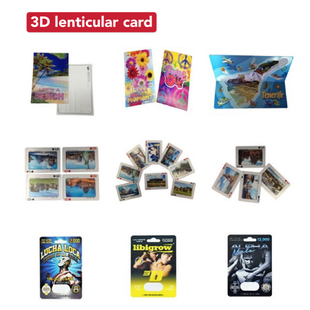 定制3D光栅明信片定做光栅卡立体冰箱贴TPU软料尺子书签海报贴纸