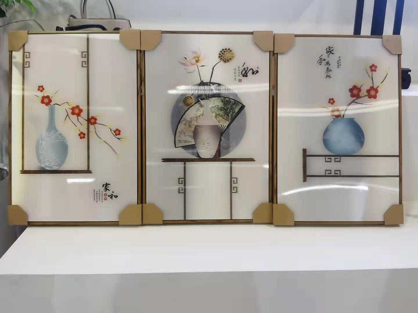 厂家专业定制三维立体光栅画 3d立体装饰画每张40x60cm三联框可选