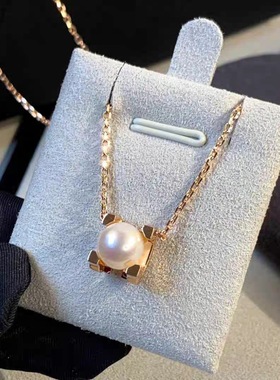 天然淡水珍珠项链女款轻奢小众