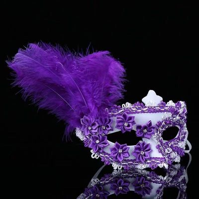 万圣节舞会面具直播表演