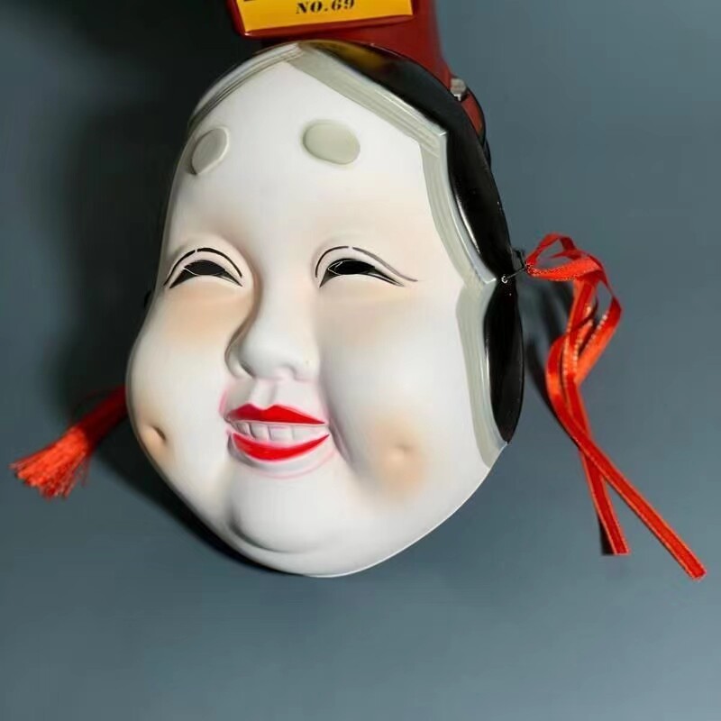 万圣节日系能剧面具孙次朗日本戏剧道具演出鬼首般若表演丑女人