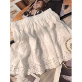 时尚 大码 蕾丝小屁帘打底半身裙女秋冬新款 气质百搭叠穿神器短裙子