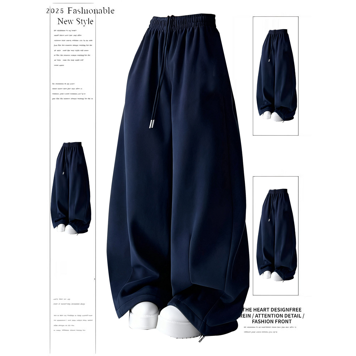 大码胖mm阔腿卫裤女冬季新款加绒加厚重磅休闲裤宽松百搭运动裤子,女装/女士精品,大码裤装,淘宝优惠券,粉丝福利购,淘宝优惠卷