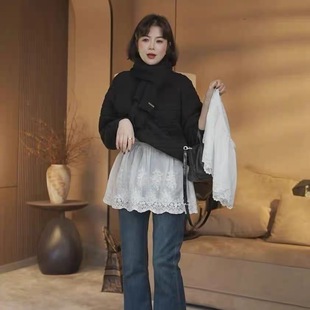 打底裙女 叠穿百搭遮屁股短款 大码 白色蕾丝屁帘半身裙2025秋冬新款