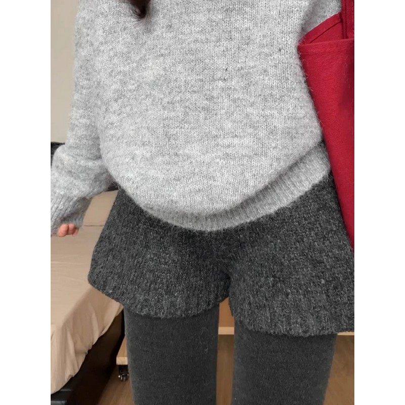 大码时尚气质针织短裤女秋冬季新款胖MM百搭高腰显瘦绝美休闲裤子,女装/女士精品,大码裤装,淘宝优惠券,粉丝福利购,淘宝优惠卷