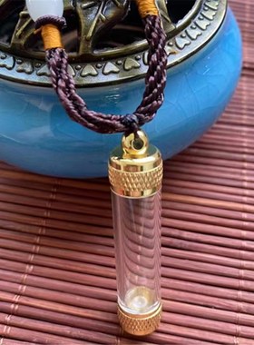 嘎乌盒吊坠男女士挂件空心小瓶子