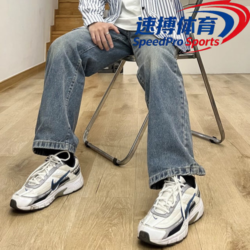 复古老爹鞋Nike Initiator白蓝耐克经典休闲城市跑步鞋394055-101