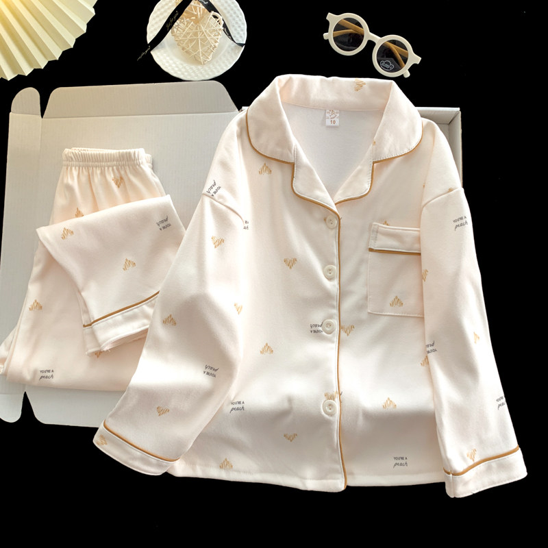 秋冬季德绒长袖长裤睡衣套装女休闲高颜值2025新款开衫女士家居服