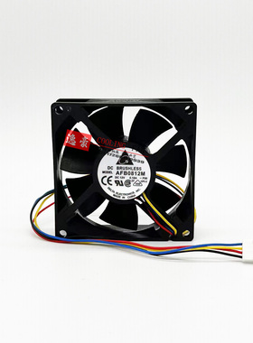 台达AFB0812M机箱12v 0.18A电源4线温控静音CPU散热8025风扇8cm