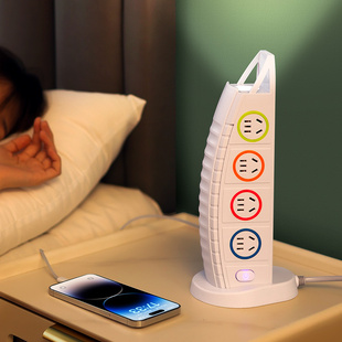 多功能音响插座面板多孔电脑专用插线板带线宿舍办公排插立式 USB