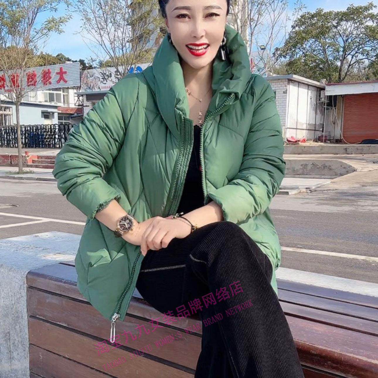 时尚短款连帽棉服女士冬季新款宽松显瘦简约休闲保暖面包服外套,女装/女士精品,棉衣/棉服,淘宝优惠券,粉丝福利购,淘宝优惠卷