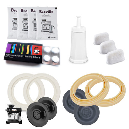 铂富咖啡机密封圈硅胶清洁垫片保养配件冲煮头专用清洁片除垢剂