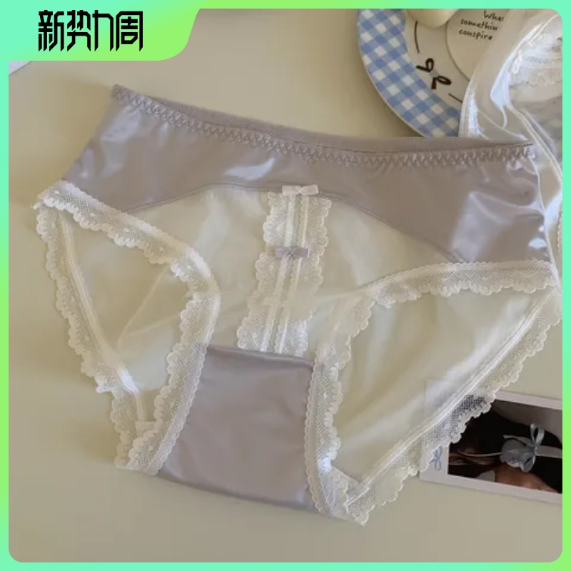 抑菌女生蕾丝7A裆三角裤纯棉裆欲纯内裤抗菌女大码女士内裤底