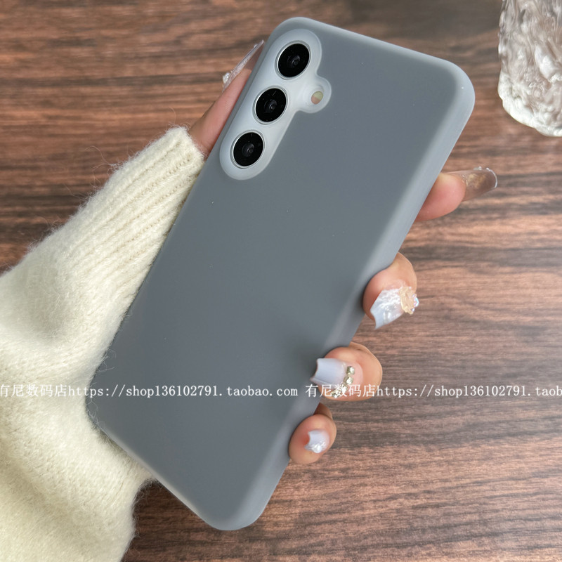 YOONIA适用Galaxy三星s25手机壳果冻s25plus液态硅胶保护套s25ultra半透明s25+耐脏不发黄不掉漆简约