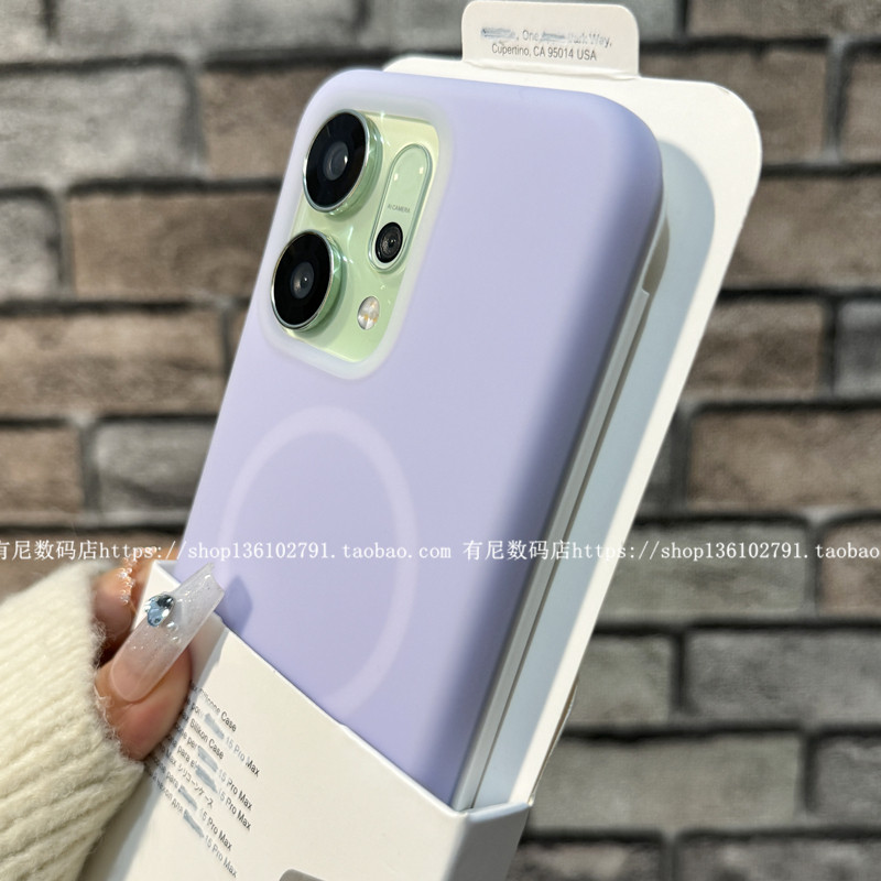 适用reno14磁吸reno14pro手机壳findx8pro液态硅胶findx8s+果冻OPPO保护套ultra半透明reno13pro软findx8s潮