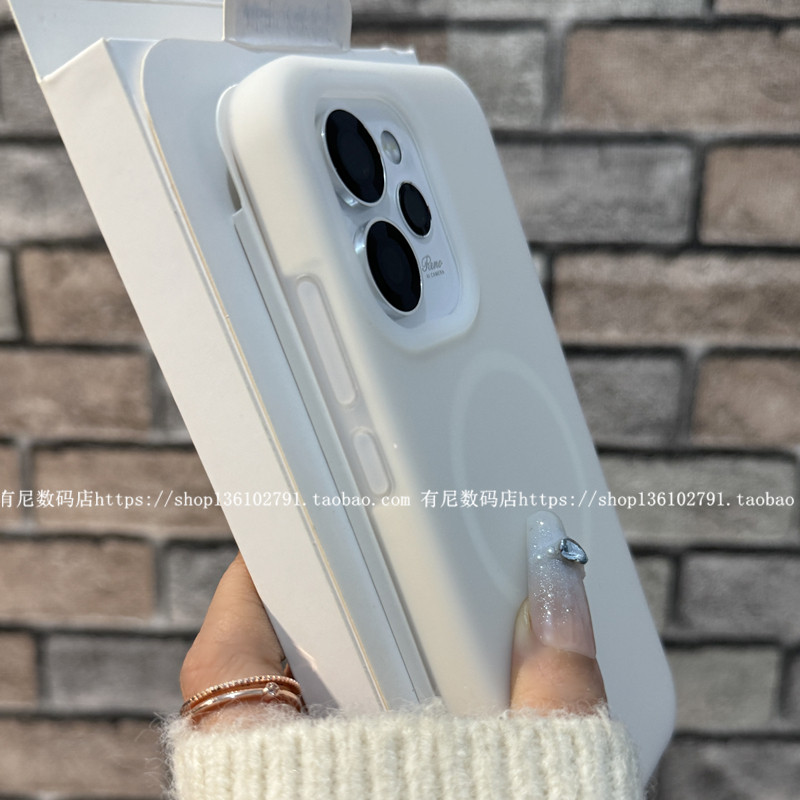 适用reno15磁吸reno15pro手机壳reno14液态硅胶reno13果冻OPPO保护套pro高级感findx9耐脏findx8s时尚1+ace5