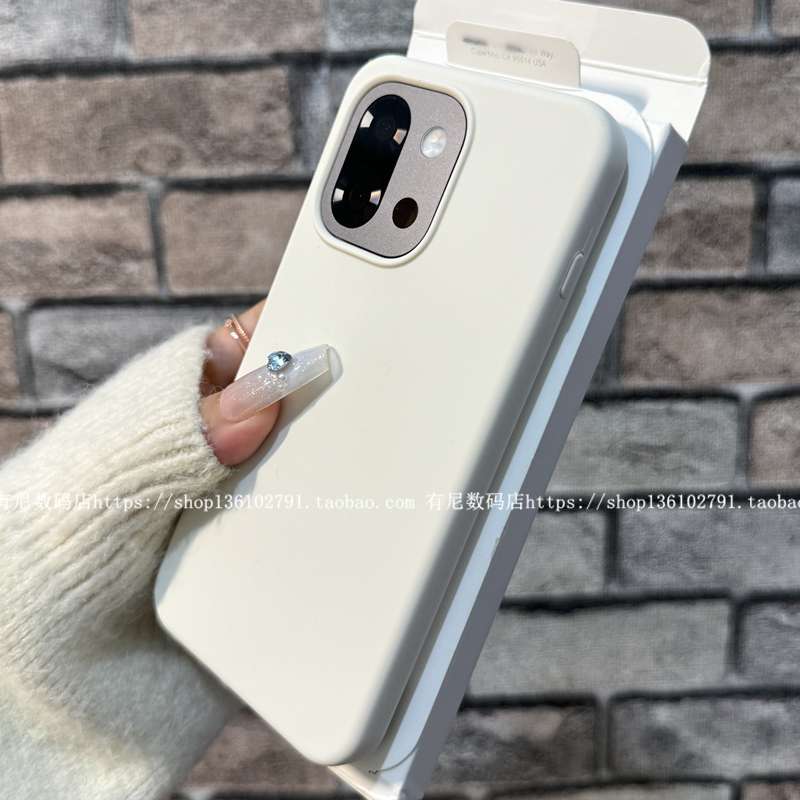 YOONIA适用1+13T手机壳一加13t液态硅胶1+13保护套经典米白色复古高级感潮