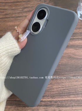 YOONIA适用红米turbo4pro手机壳turbo4保护套液态硅胶保护套全包橡皮泥擦手感好圆边炭灰色