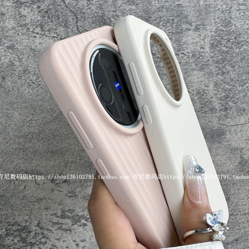 YOONIA适用VIVO手机壳x200条纹x200pro瓦楞纹x200promini液态硅胶全包保护套竖纹高级感奢华气质高雅大气