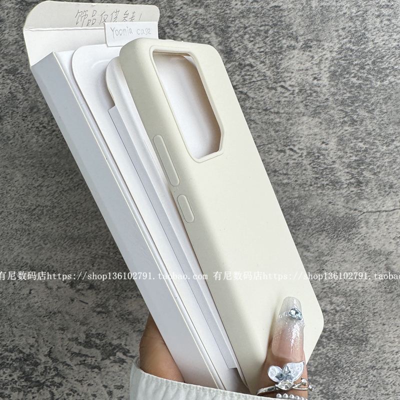 YOONIA适用真我Realme手机壳GTneo7液态硅胶neo7保护套全包经典奶白色复古高级感潮