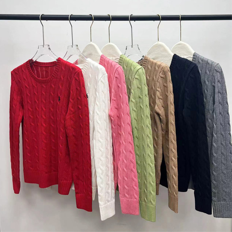 小马仔羊毛麻花绞花针织衫