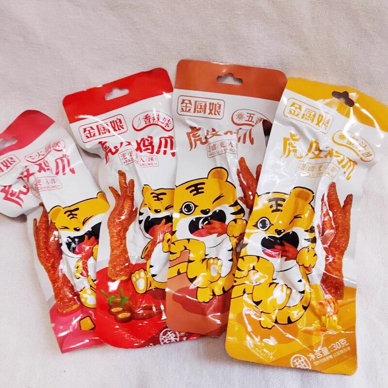 金厨娘虎皮凤爪30g*40袋即食香辣味零食休闲袋装湖南风味熟食卤味