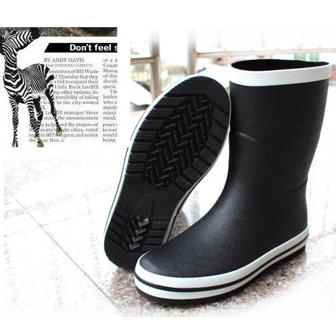 Chaussures - bottes caoutchouc homme - semelle caoutchouc - Ref 963922 Image 1